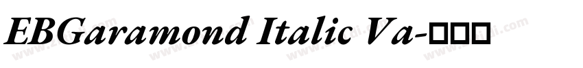 EBGaramond Italic Va字体转换 EBGaramond Italic Va字体转换